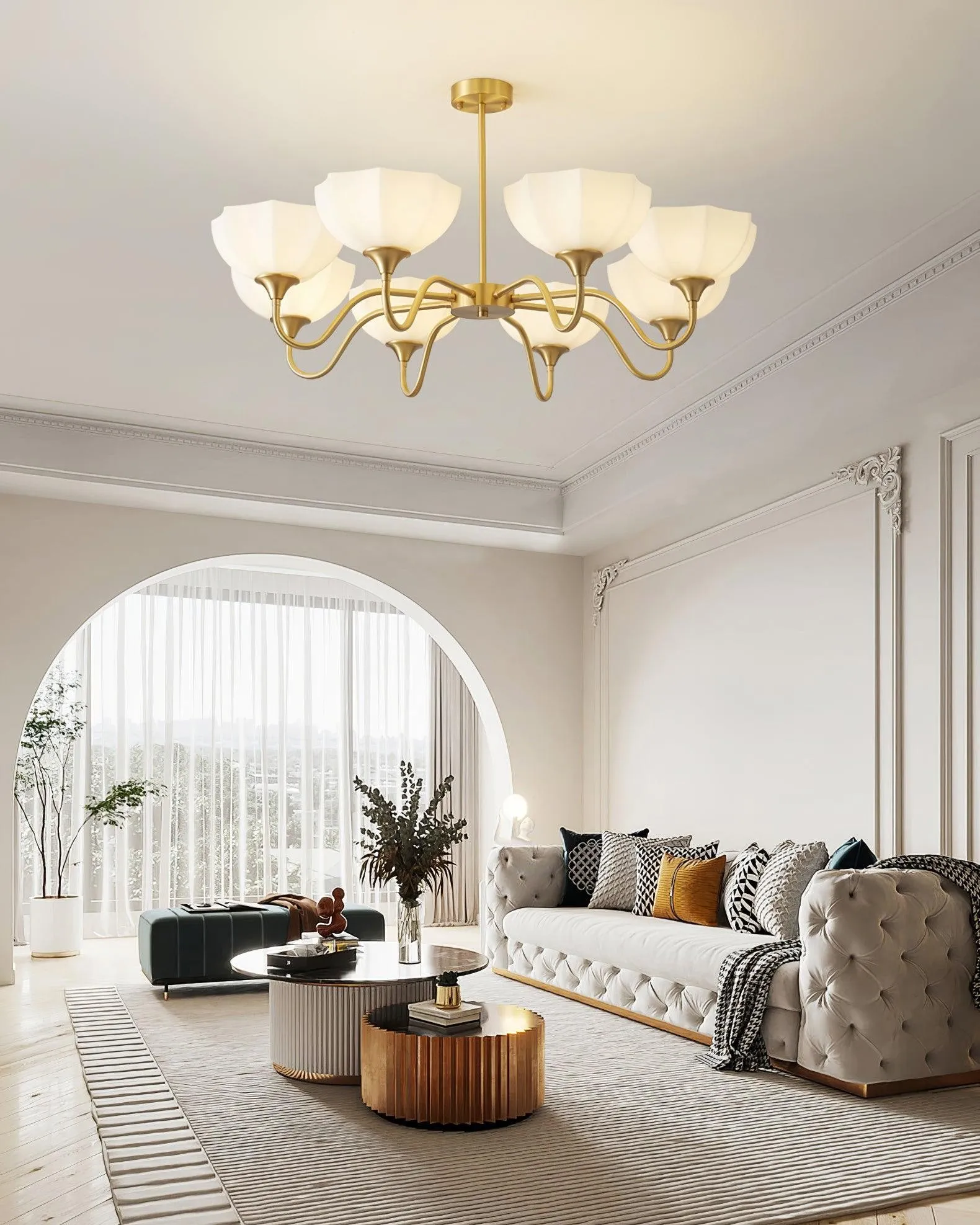 Nordic Garden Flower Glass Chandelier M305