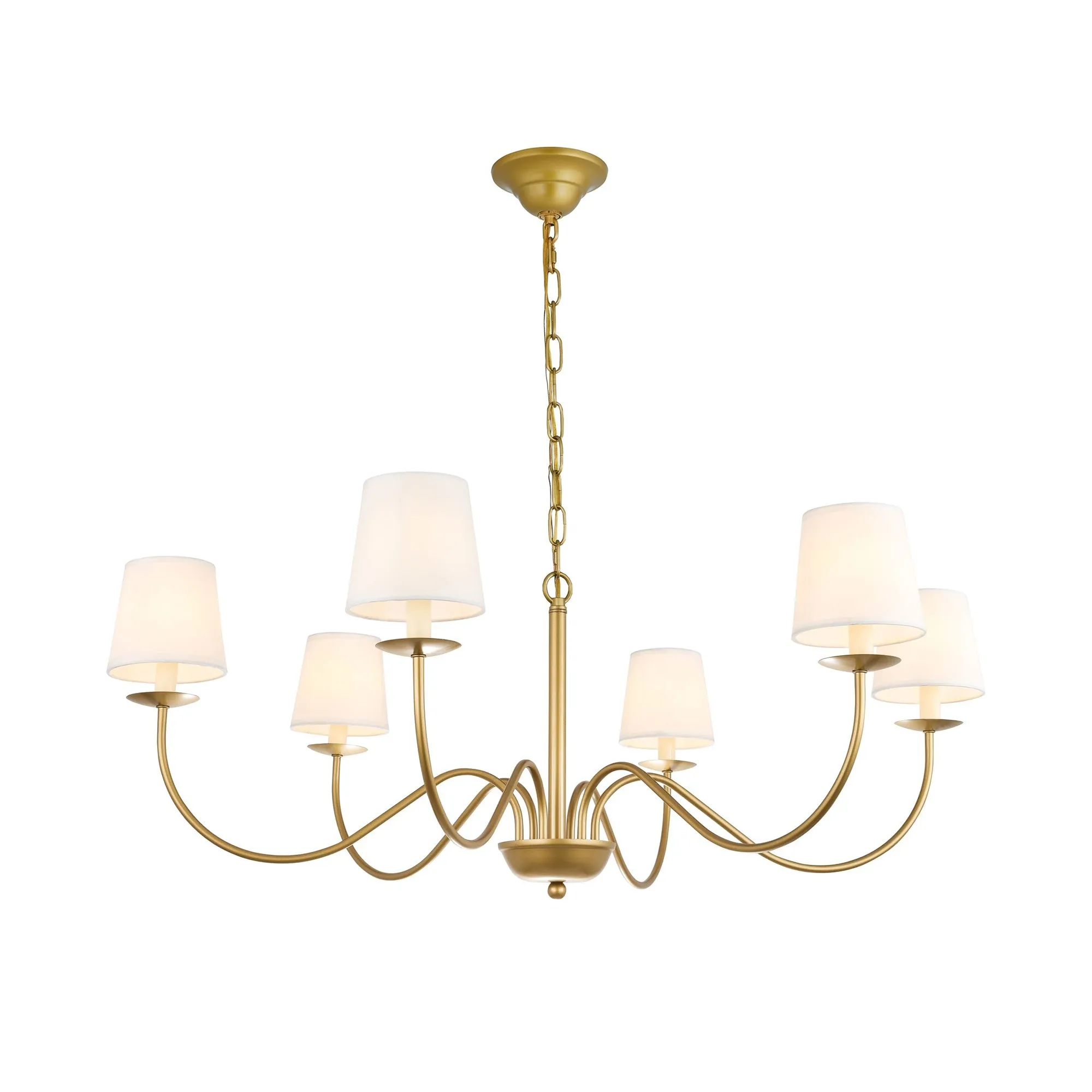 Eclipse Brass Chandelier D512