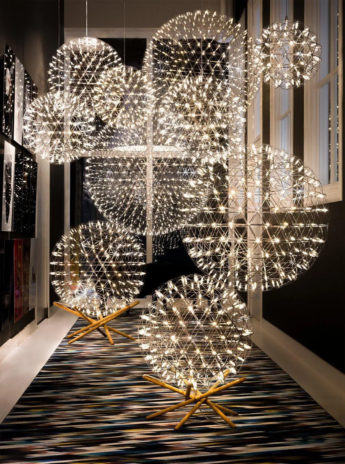 Silver Spark Ball Pendant Light T204