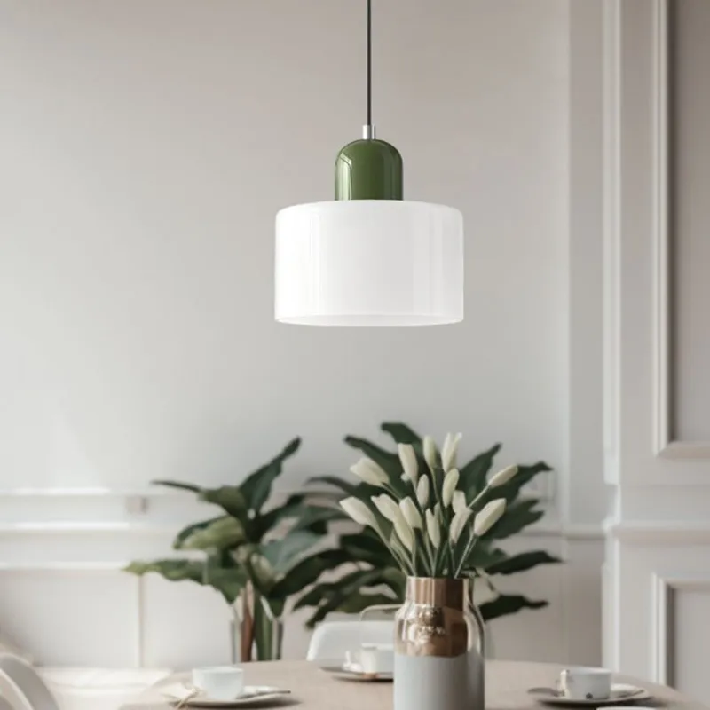 Nordic Morandi Cylinder Glass Pendant Lamp S101