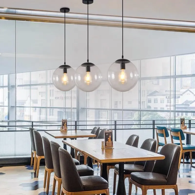 Glass Ball Pendant Light