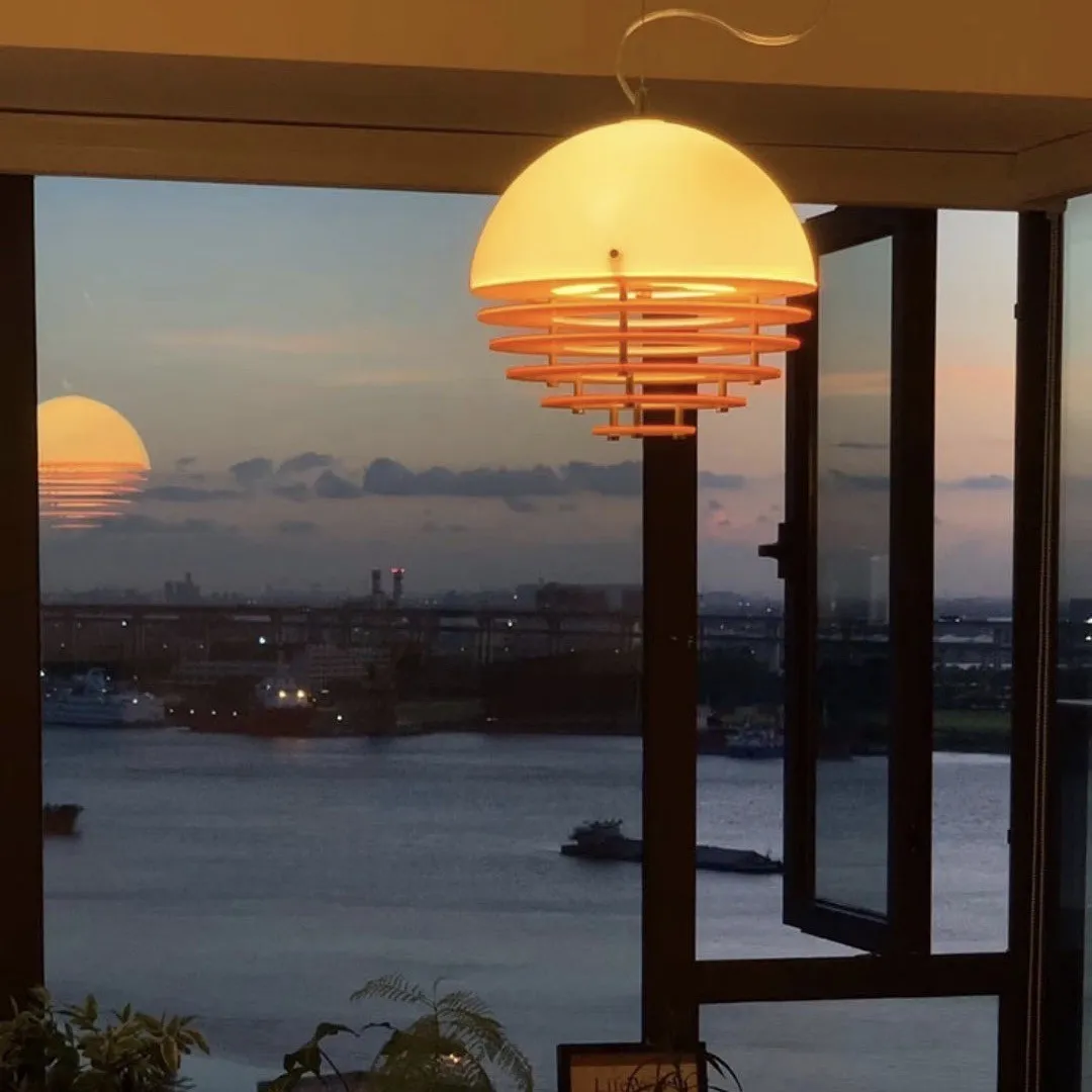 Bauhaus Sunset Ambient Pendant Lamp - Glass Acrylic Pendant Lamp S192