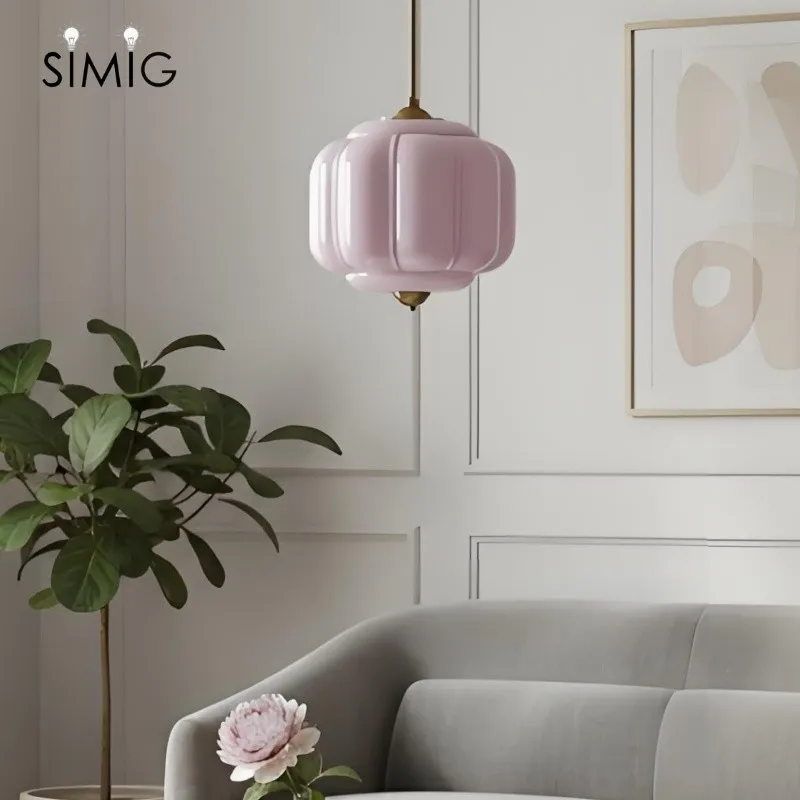 Vintage Cream Glass Pendant Light – Eloise Retro Chandelier S195