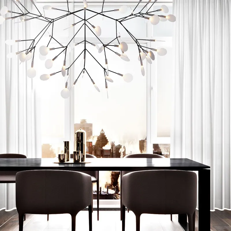 Scandinavian Branching LED Chandelier for Living Room