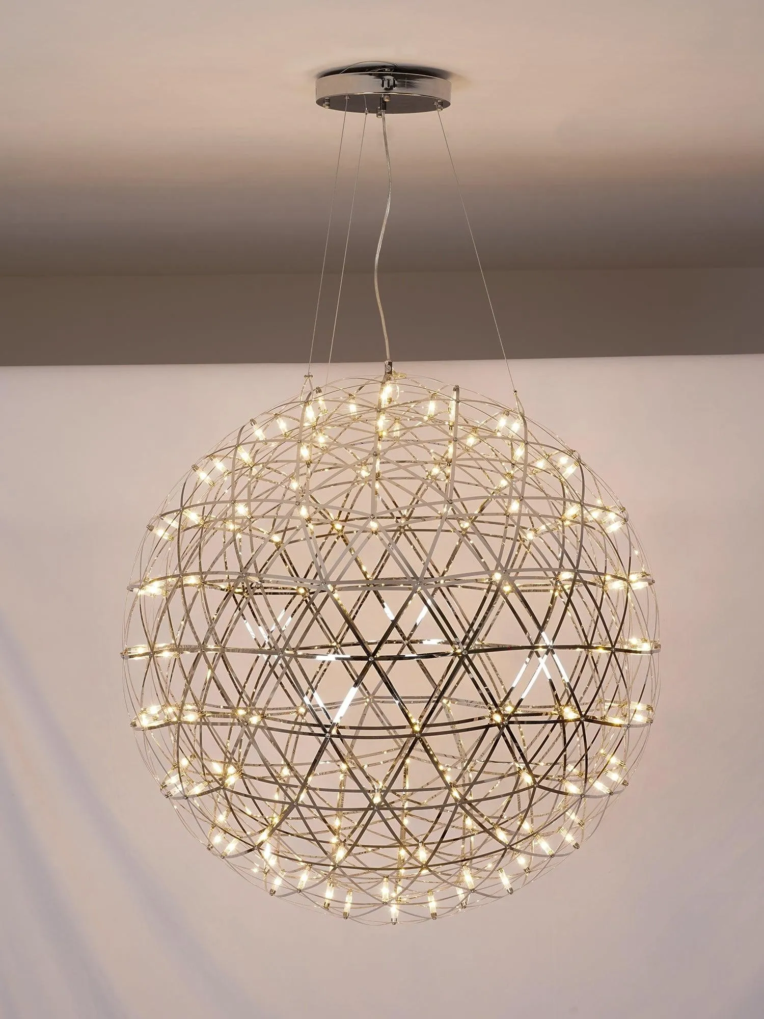 Silver Spark Ball Pendant Light T204