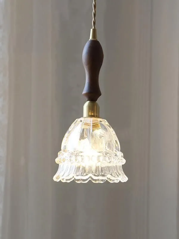 French Pastoral Jellyfish Glass Pendant Light G67