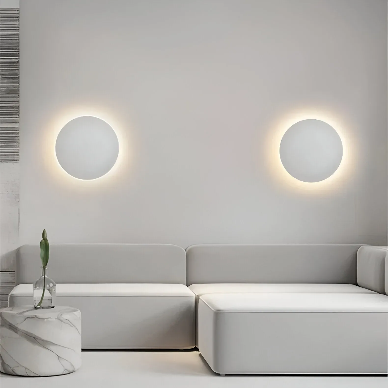 Modern Nordic Round Aluminum Minimalist LED Wall Light D767