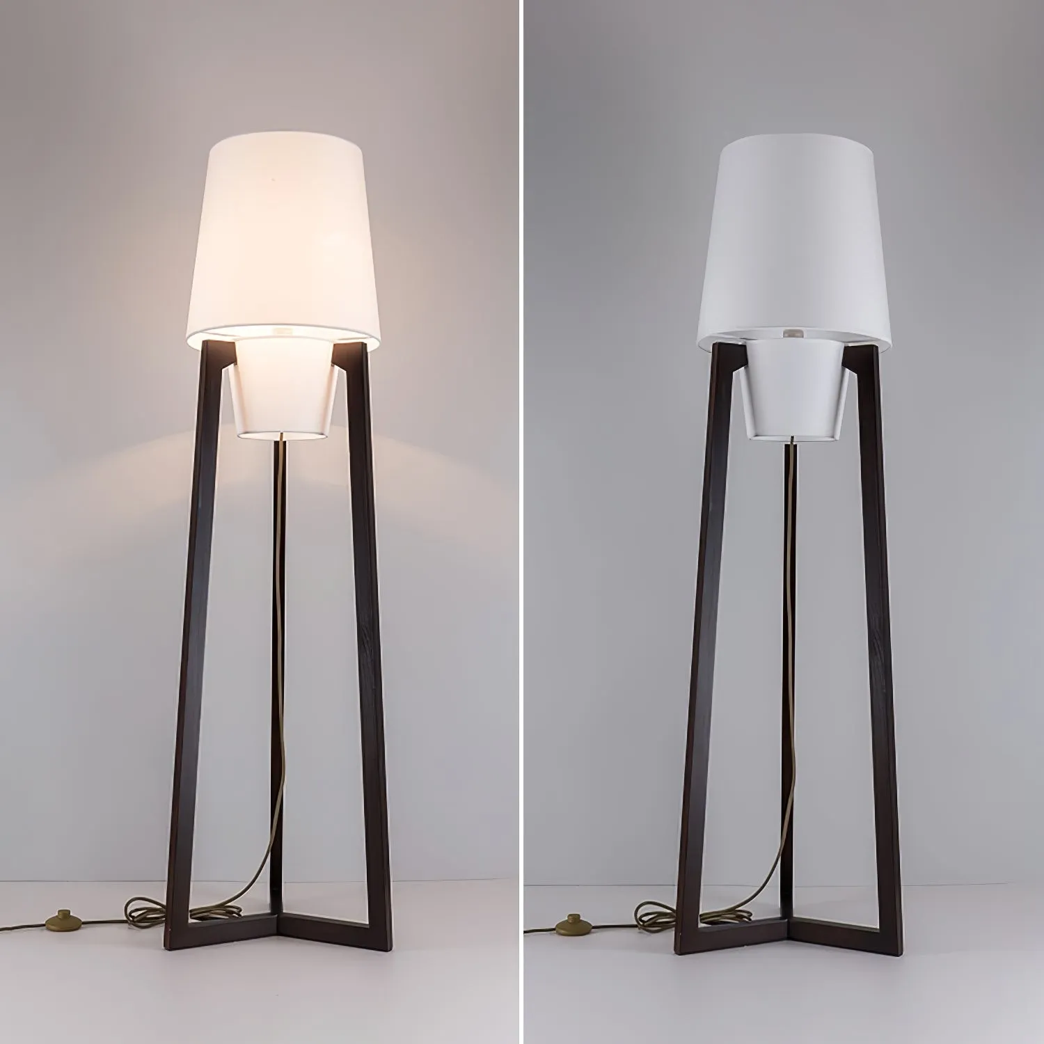 Modern Simple Chinese Style Solid Wood Floor Lamp M150