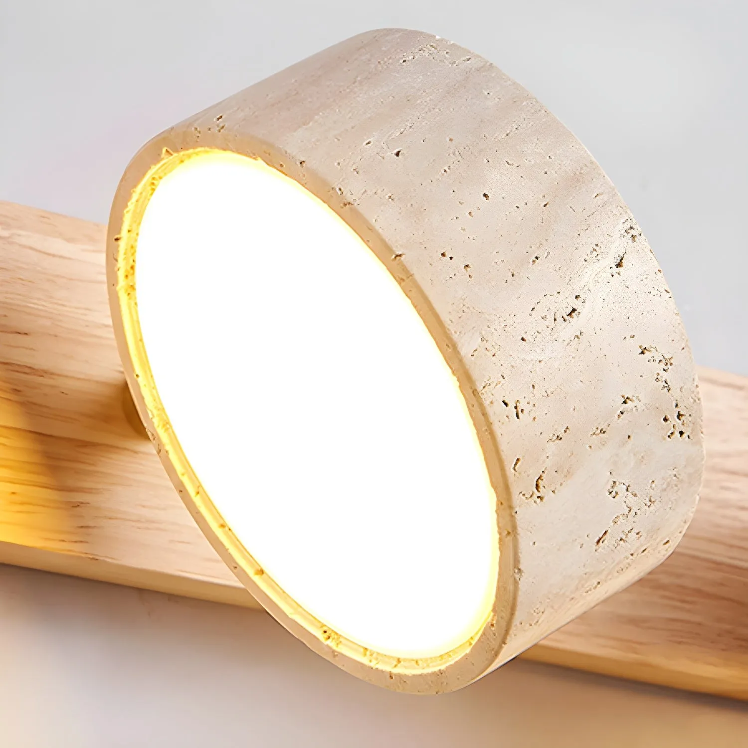 Natural Travertine Dual Wall Lamp G115