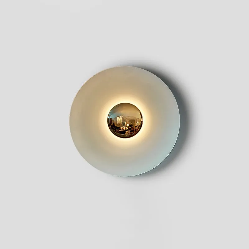 Simplicity Round Ginger Glow Wall Light S188