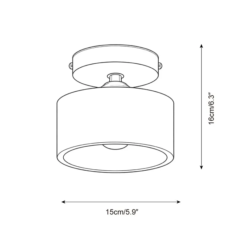 Collar Wood Ceiling Lamp D235