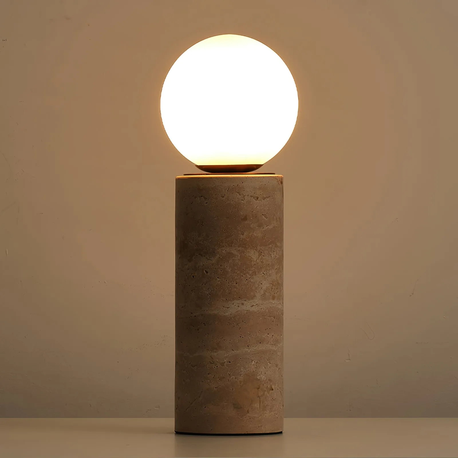 Core Travertine Table Lamp D645