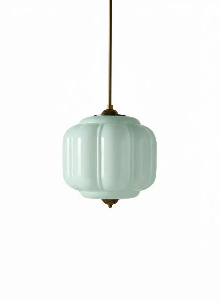 Eloise Vintage Glass Chandelier - Milk Glass Home Accent T289