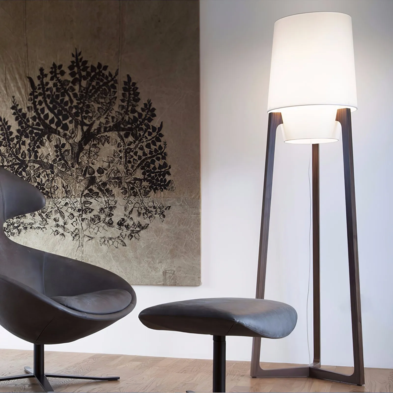 Modern Simple Chinese Style Solid Wood Floor Lamp M150