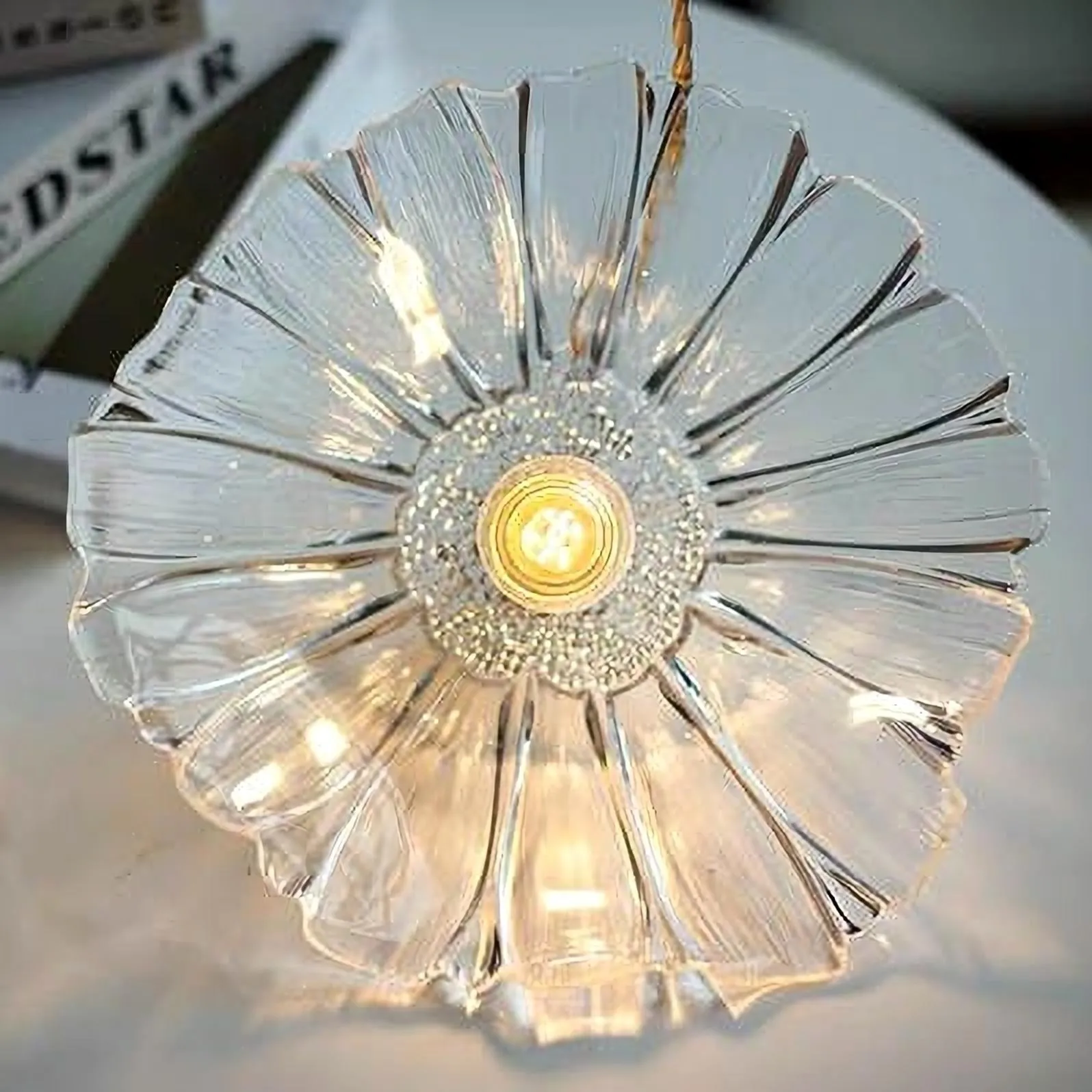 Tiffany Lotus Glass Pendant Light S55