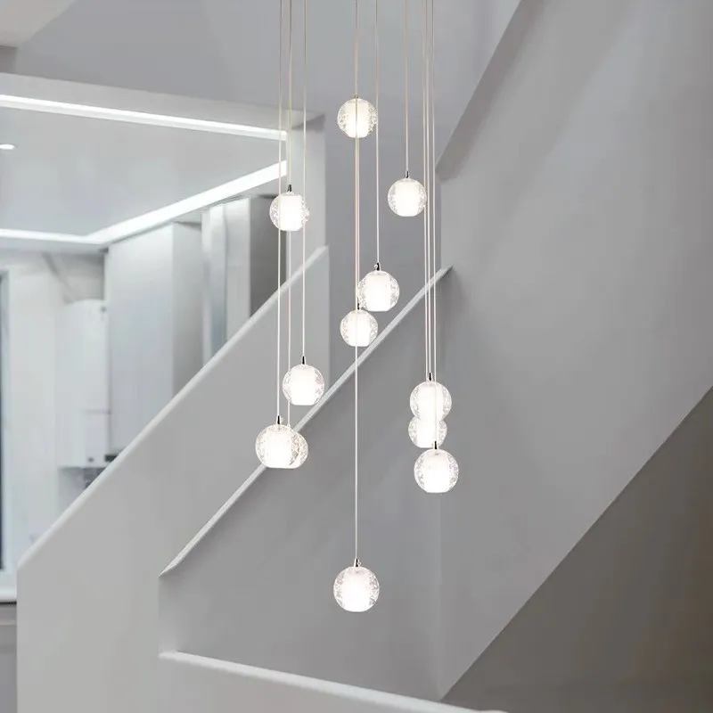 Crystal Ball Pendant Light For Living Room