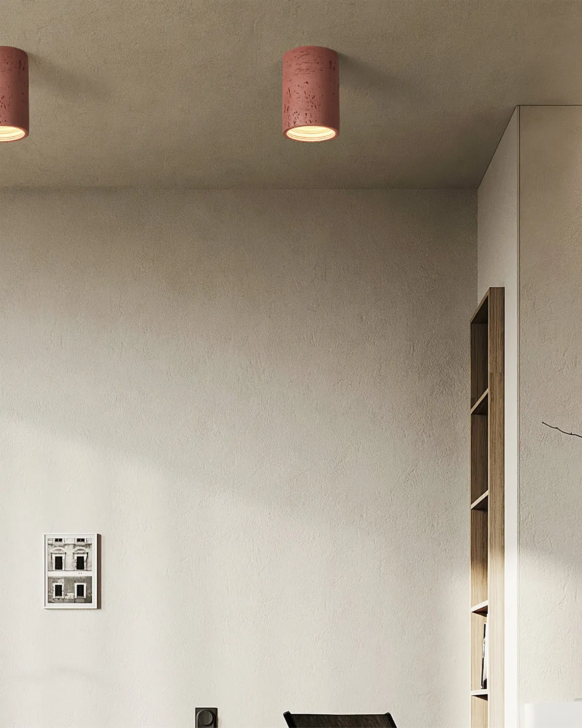 Modern Wabi-Sabi Cylindrical Ceiling Lamp M172