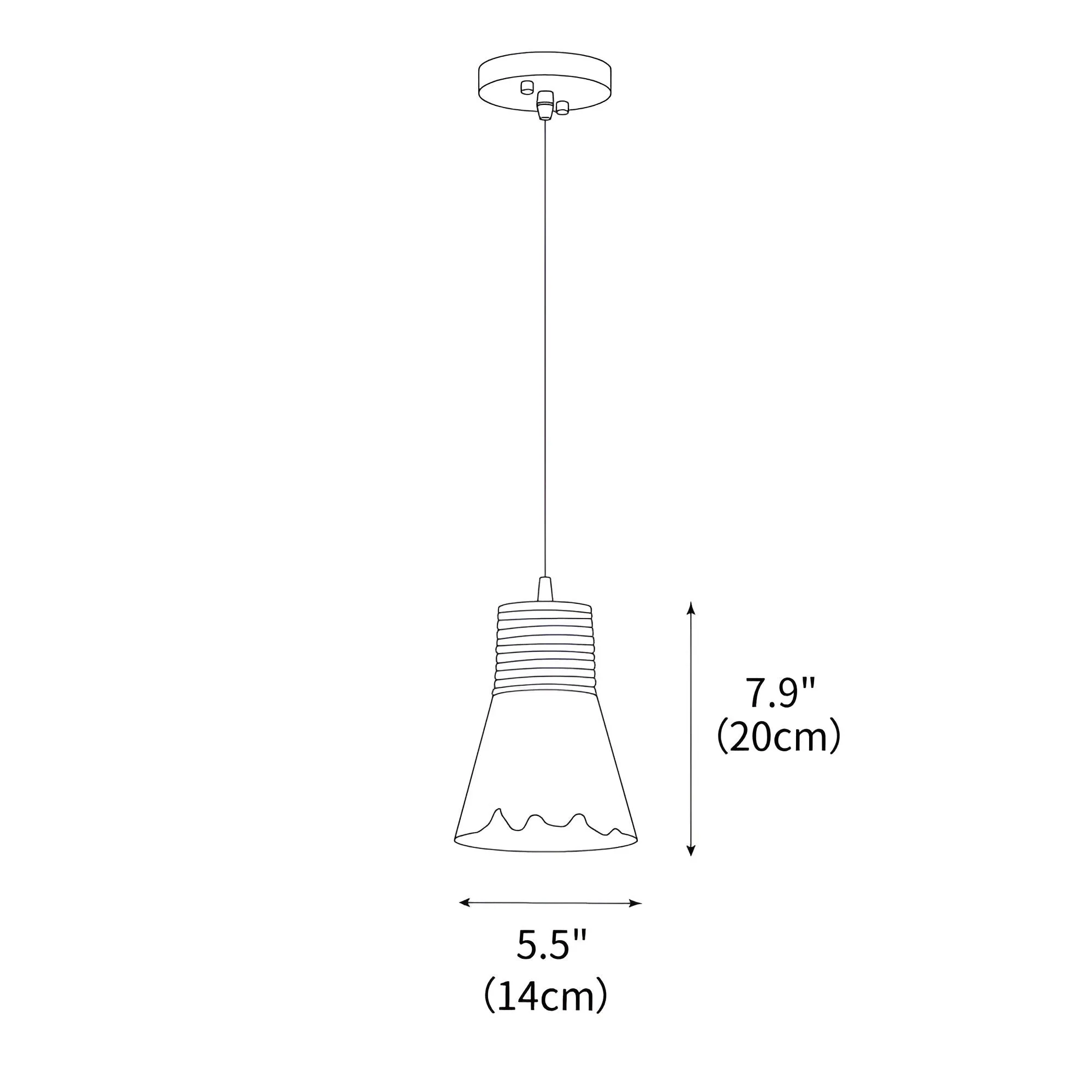 Nordic Hemp Rope Glass Pendant Light D938