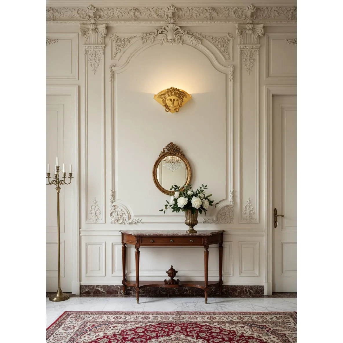 Sphinx Brass Wall Lamp D744