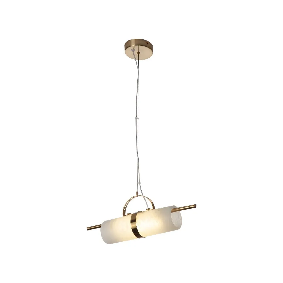Mini Cylindrical Alabaster Pendant Light D421