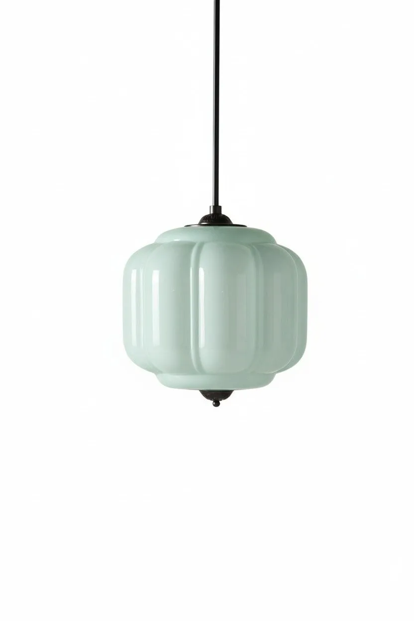 Eloise Vintage Glass Chandelier - Milk Glass Home Accent T289