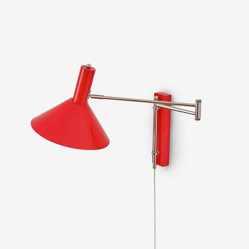 Adjustable Swing Arm Peak Plug In Wall Lamp S189