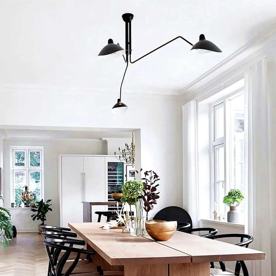 Industrial Adjustable Multi Arm Ceiling Light S17