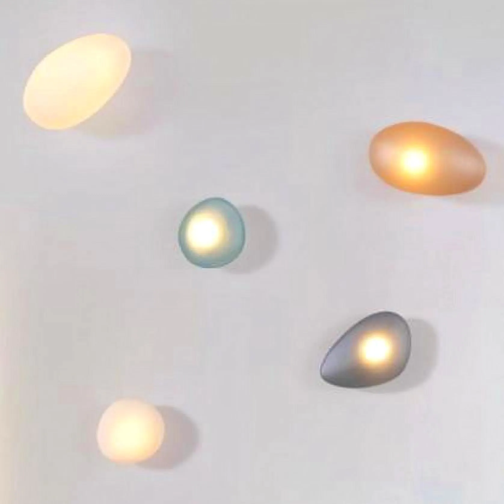 Pebble Glass Wall Lamp for Bedroom
