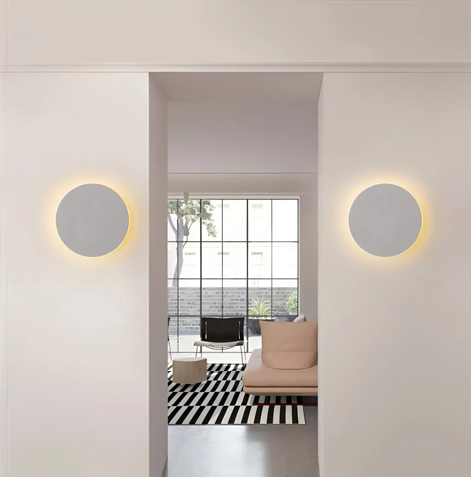 Modern Nordic Round Aluminum Minimalist LED Wall Light D767