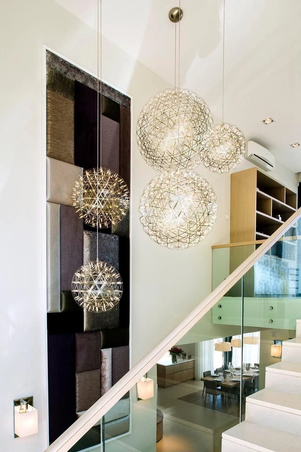 Silver Spark Ball Pendant Light T204