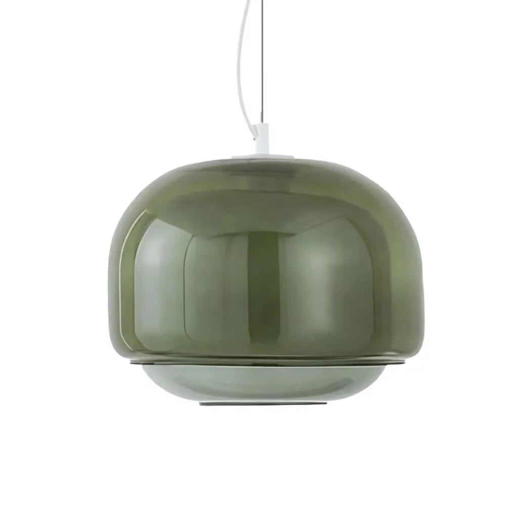 Clinco Modern Mushroom Pendant Light - Colored Glass Hanging Light T418