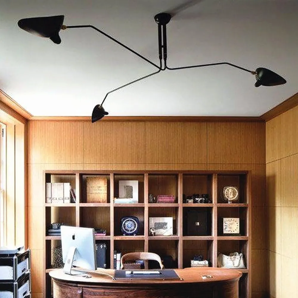 Industrial Adjustable Multi Arm Ceiling Light S17