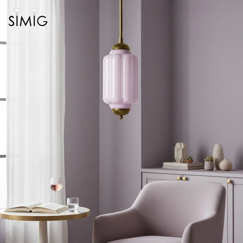 Eloise Simple Glass Irregular Lantern Pendant Lamp G23
