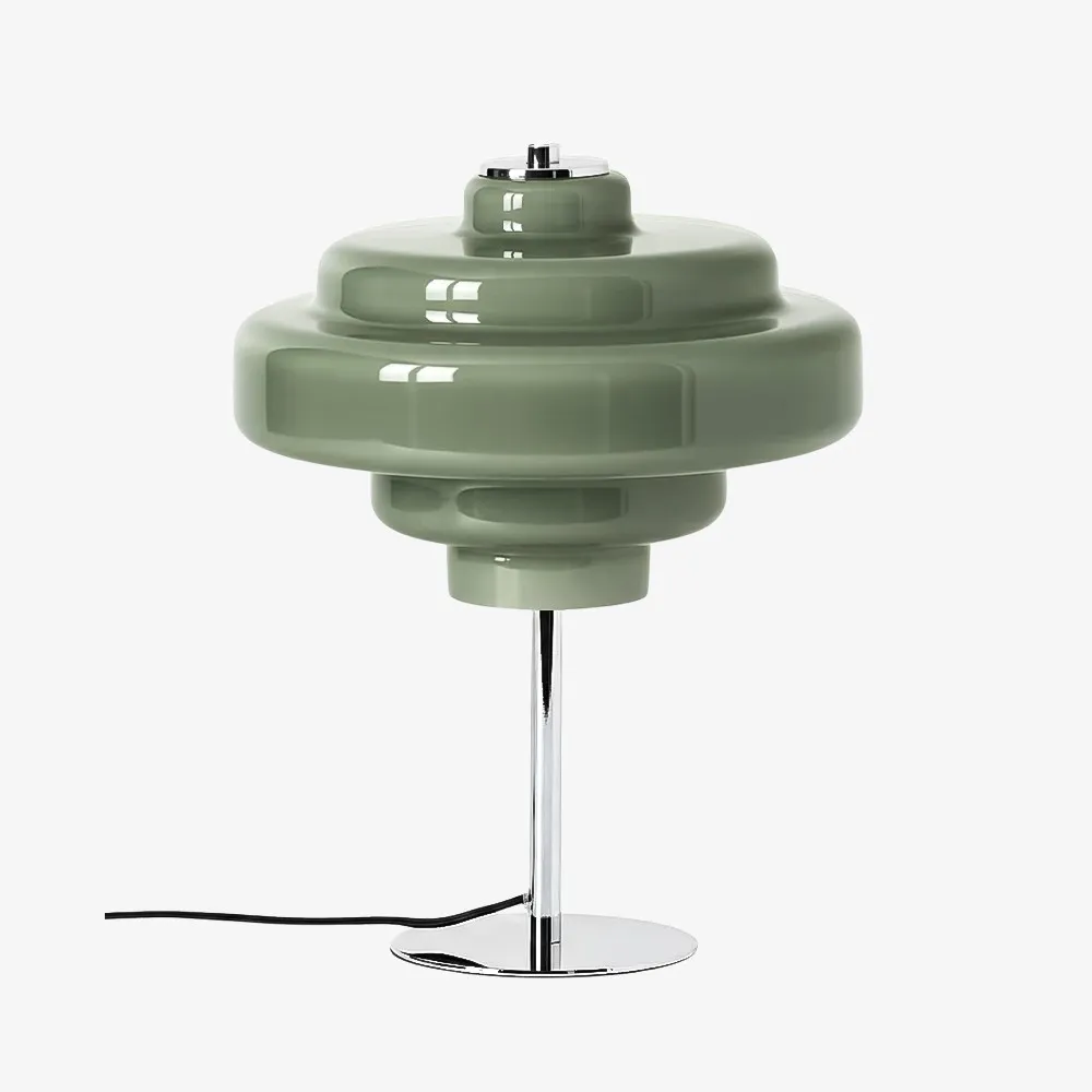 Koloro Chrome Base Glass Table Lamp – Stylish & Functional for Any Space T276