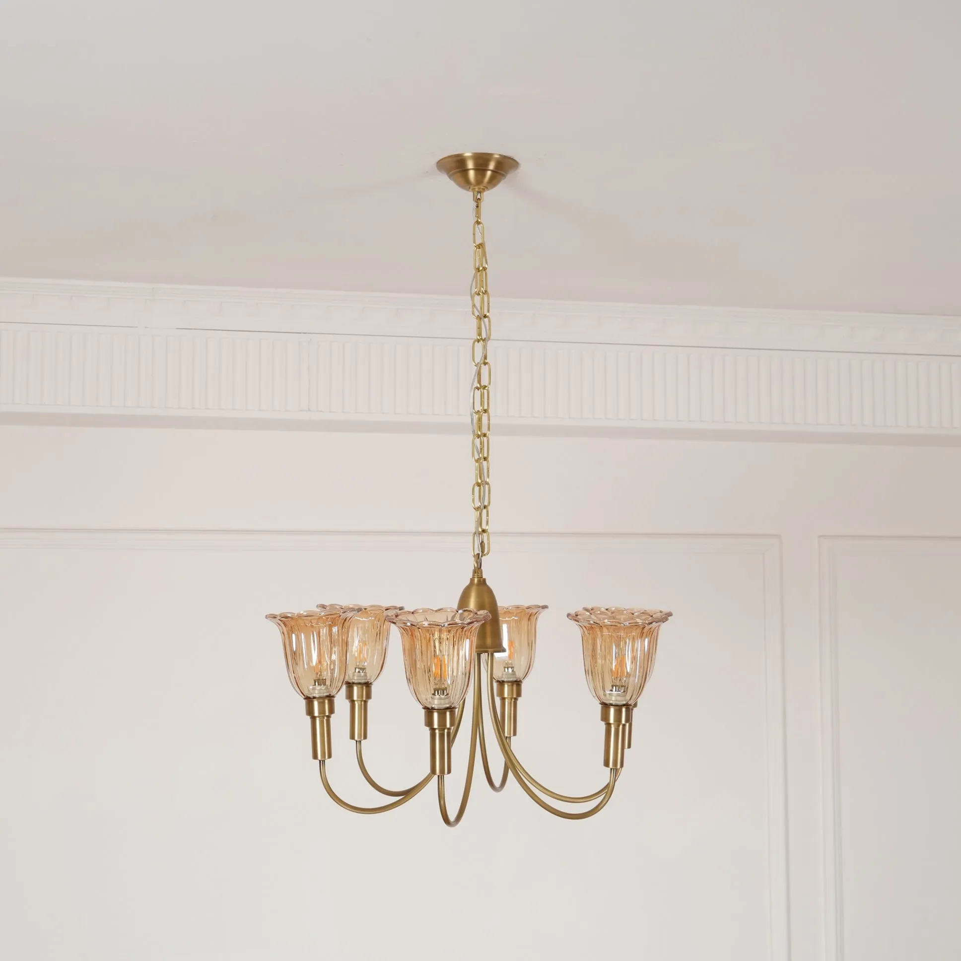 Columbia Brass Chandelier D505