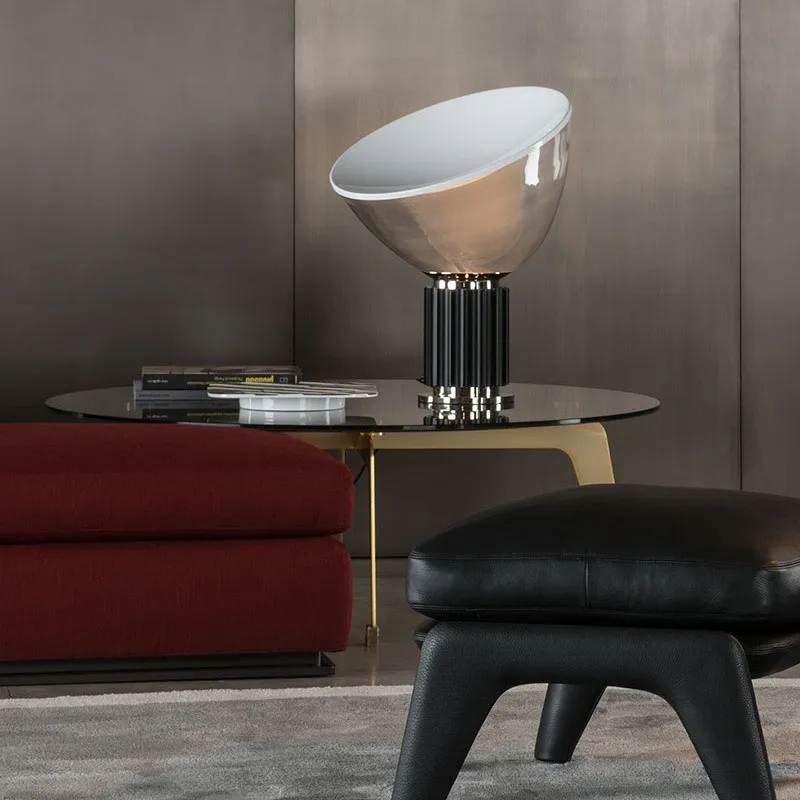 Sculptural Upside Down Glass Table Lamp