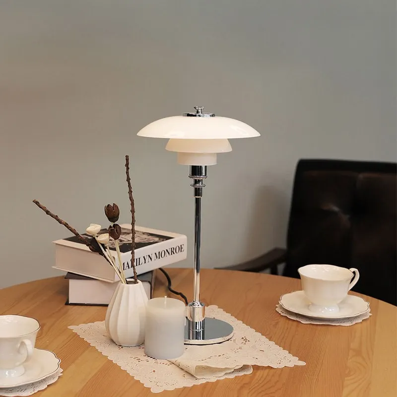 Danish Disc Multilayer Metal Table Lamp