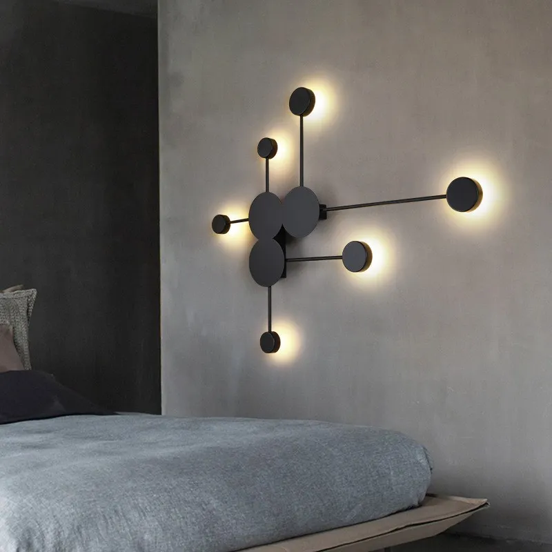 Modern Art Circle Linear LED Wall Light S102