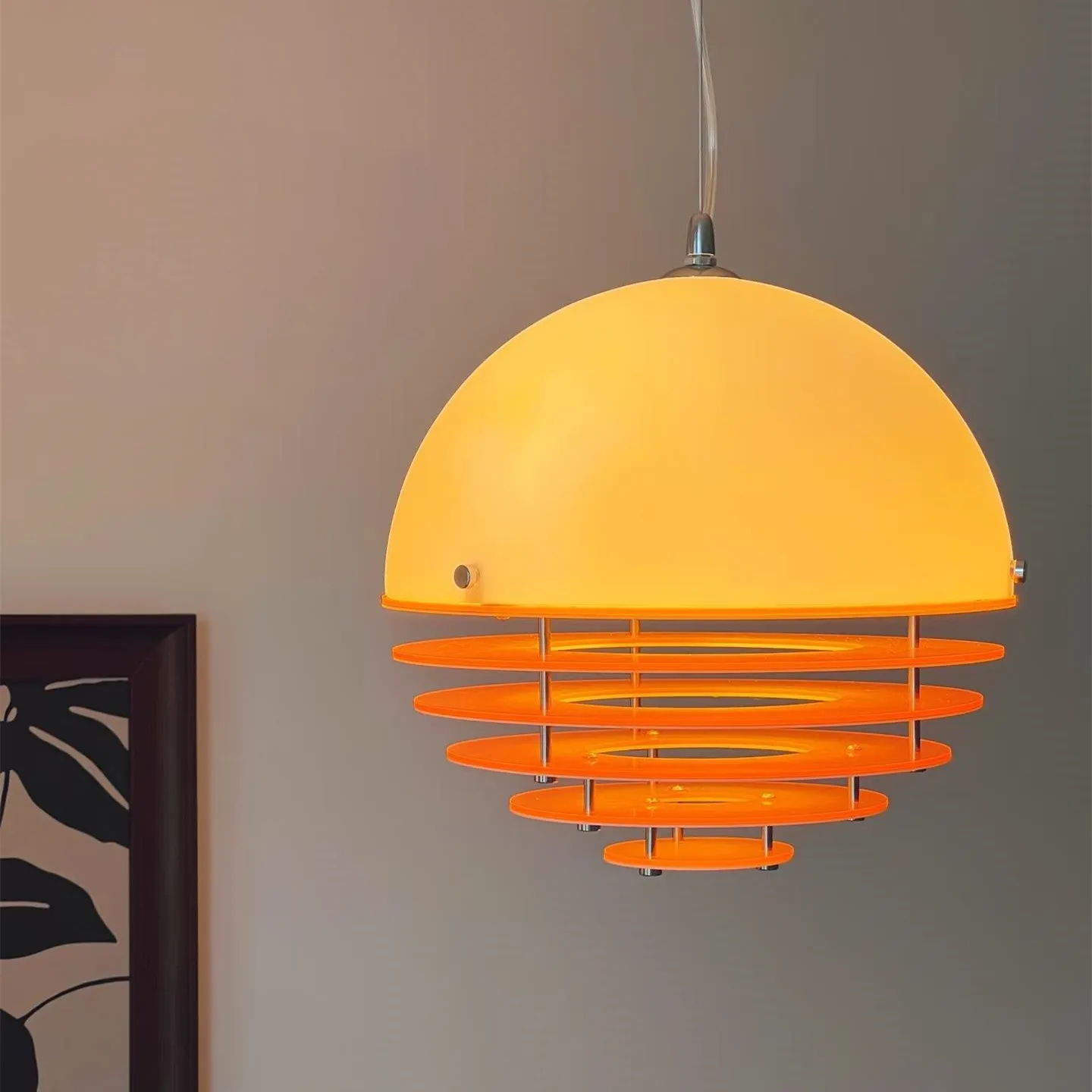 Bauhaus Sunset Ambient Pendant Lamp - Glass Acrylic Pendant Lamp S192