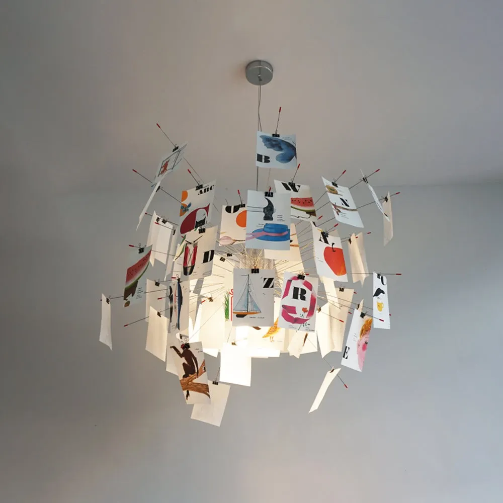 Renée Creative Picture Pendant Light Art Deco Bedroom Living Room T213