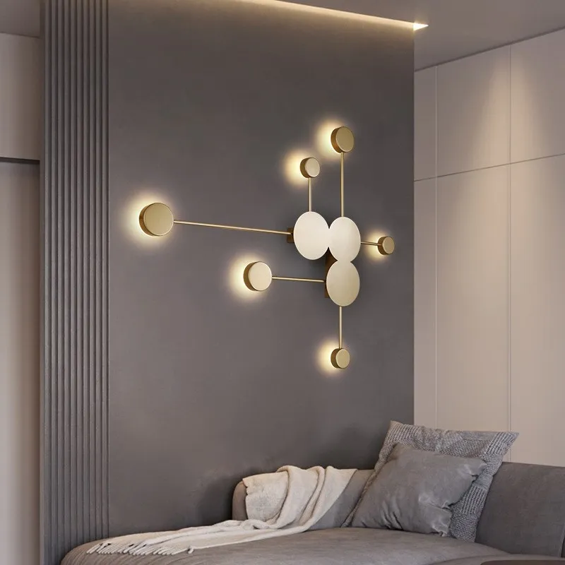 Modern Art Circle Linear LED Wall Light S102
