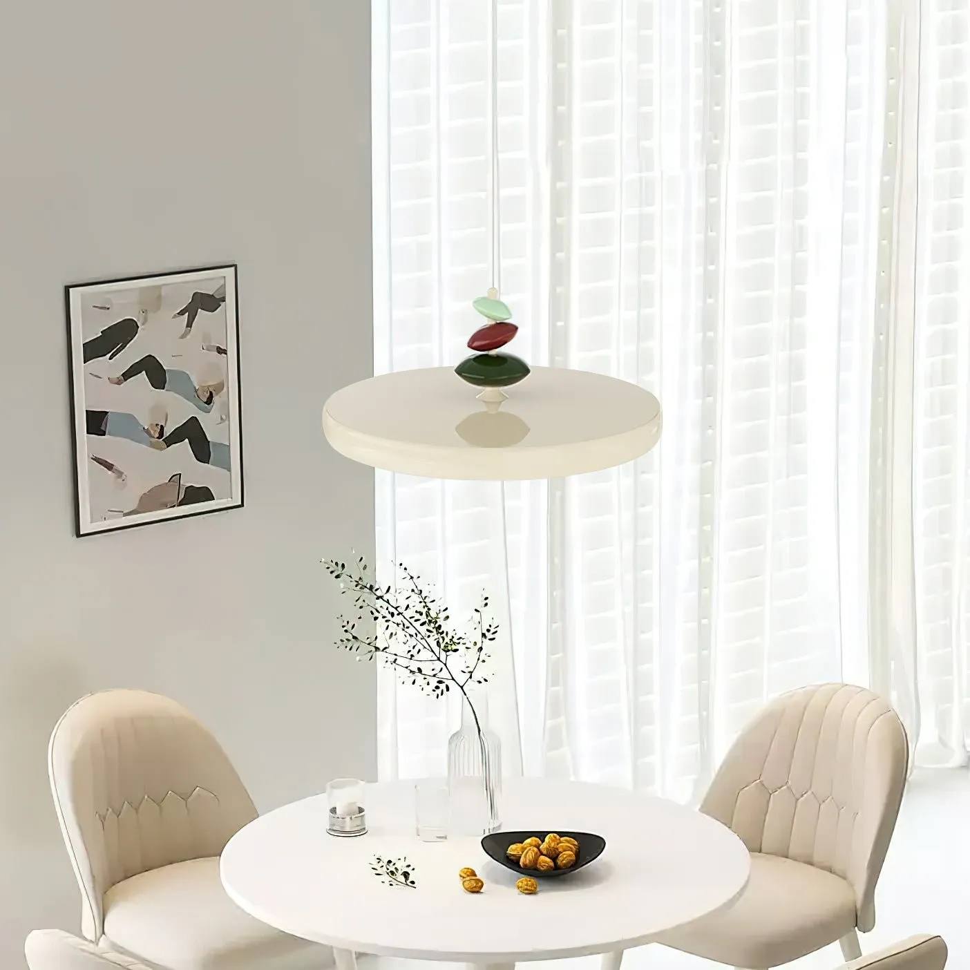 Swing Arm Stone Pendant Light M511