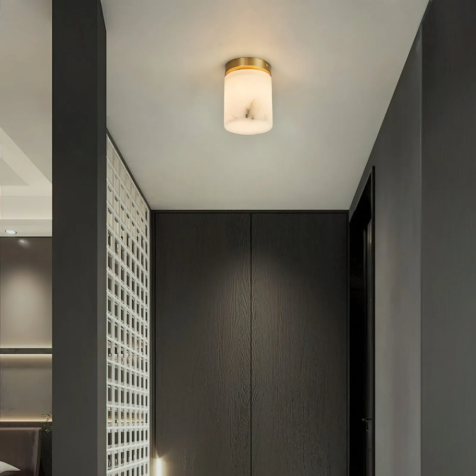 Melange Alabaster Ceiling Light D496