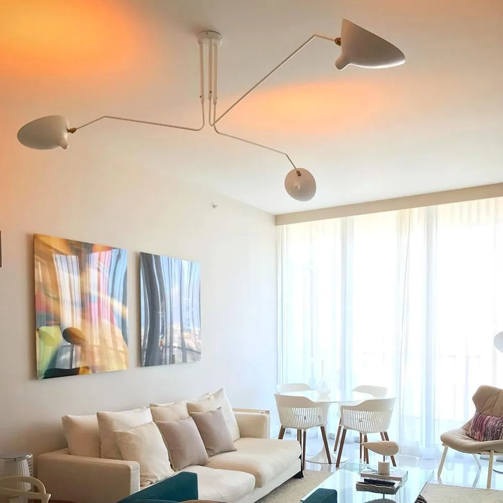 Industrial Adjustable Multi Arm Ceiling Light S17