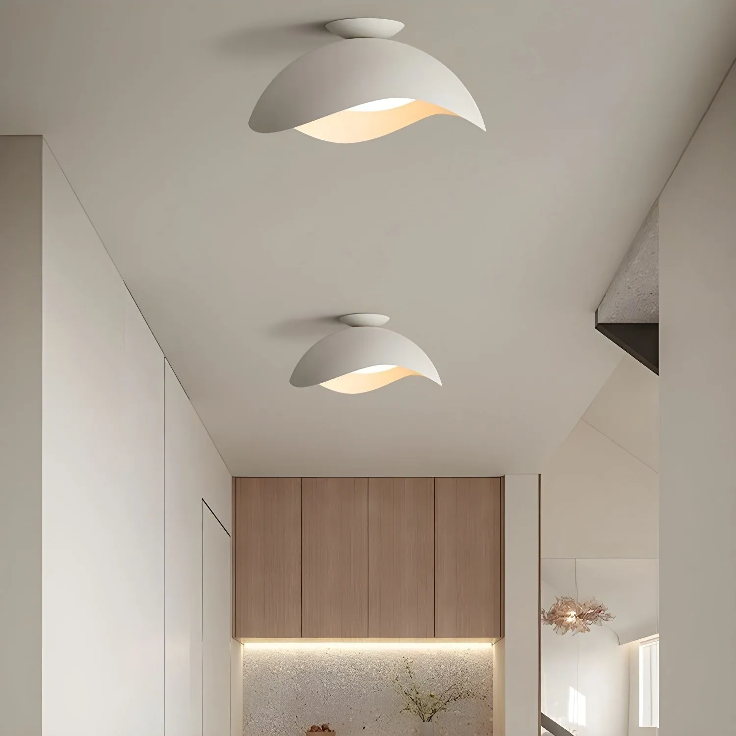 Simple Wave Ceiling Light M23