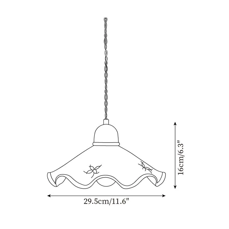 Badminton Ceramics Pendant Lamp P027