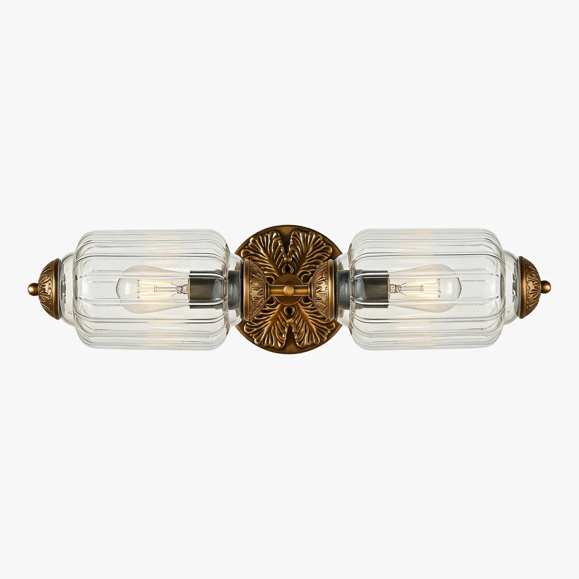Eloise Brass Wall Sconce – Elegant Milk Glass Vintage Lighting T290