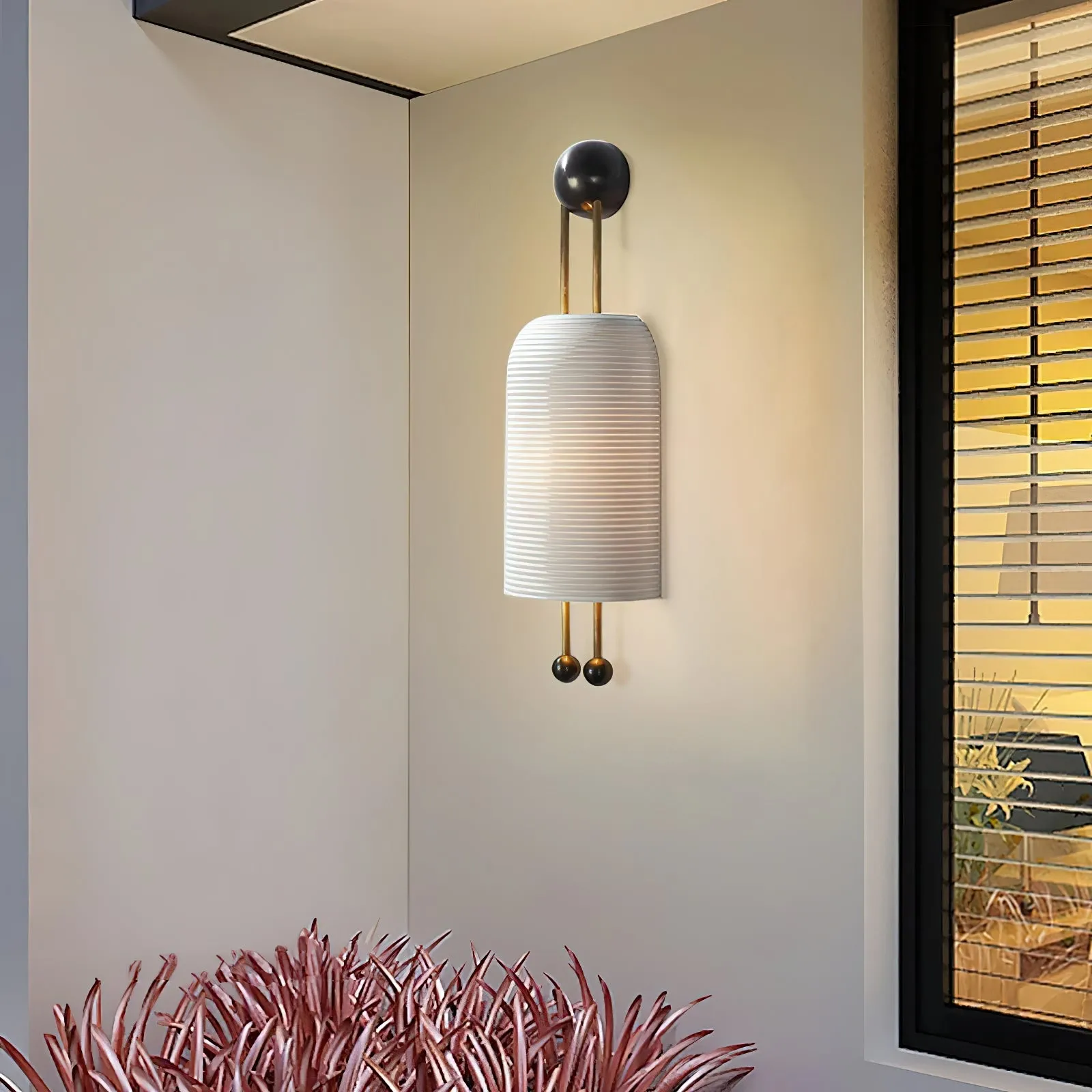 Lantern Glass Sconce D478