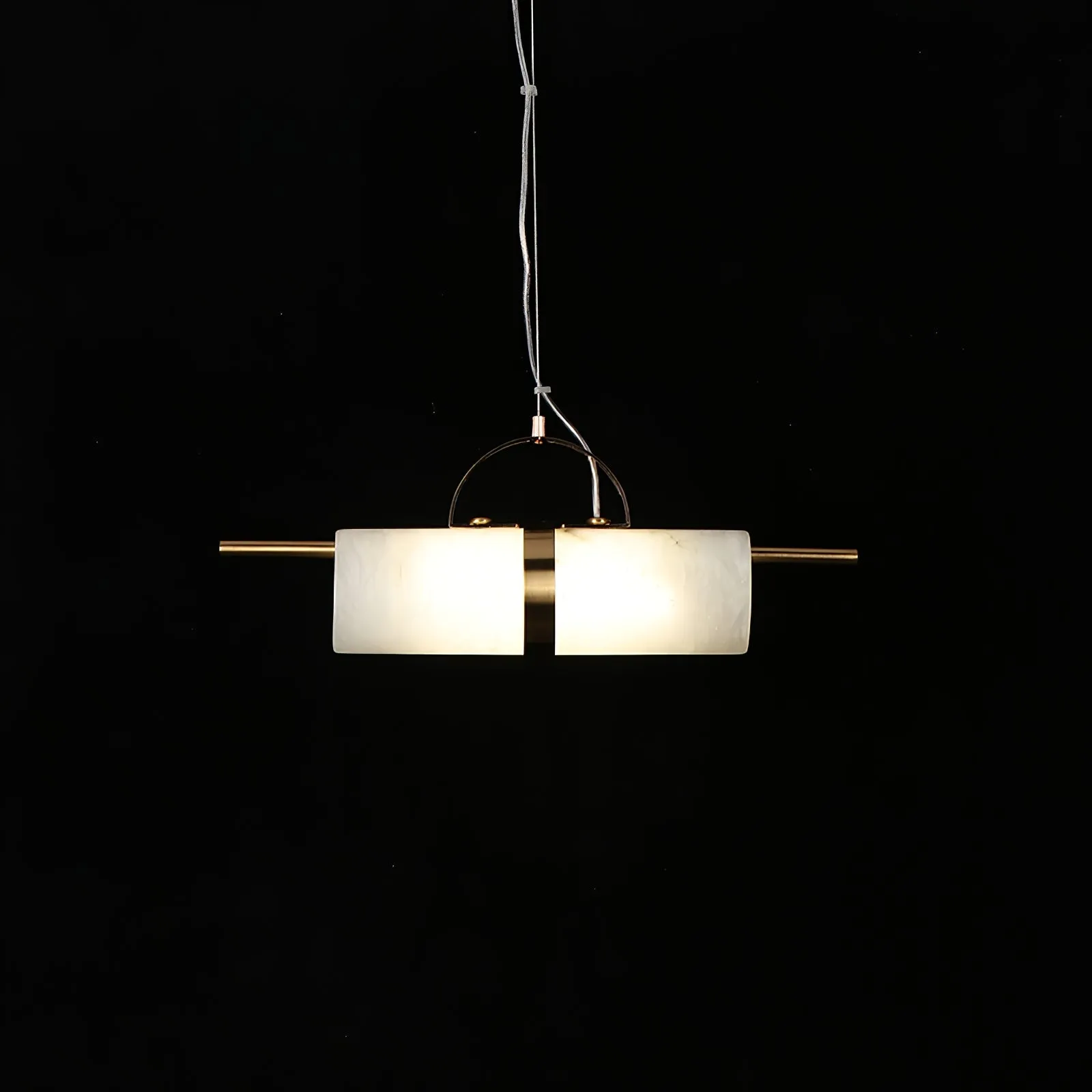 Mini Cylindrical Alabaster Pendant Light D421