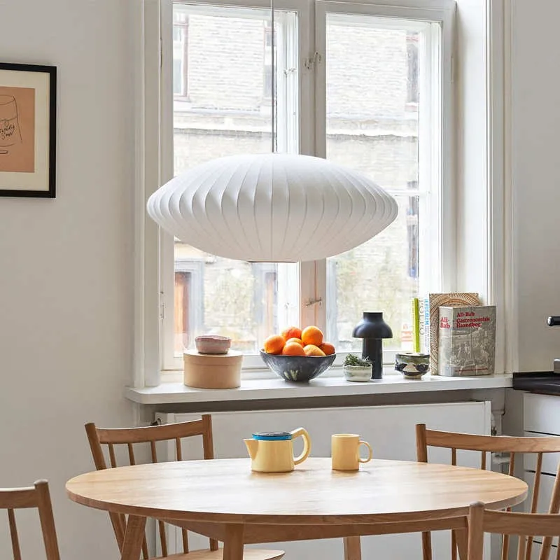 Scandinavian Style Saucer Bubble Pendant Lamp for Living Room